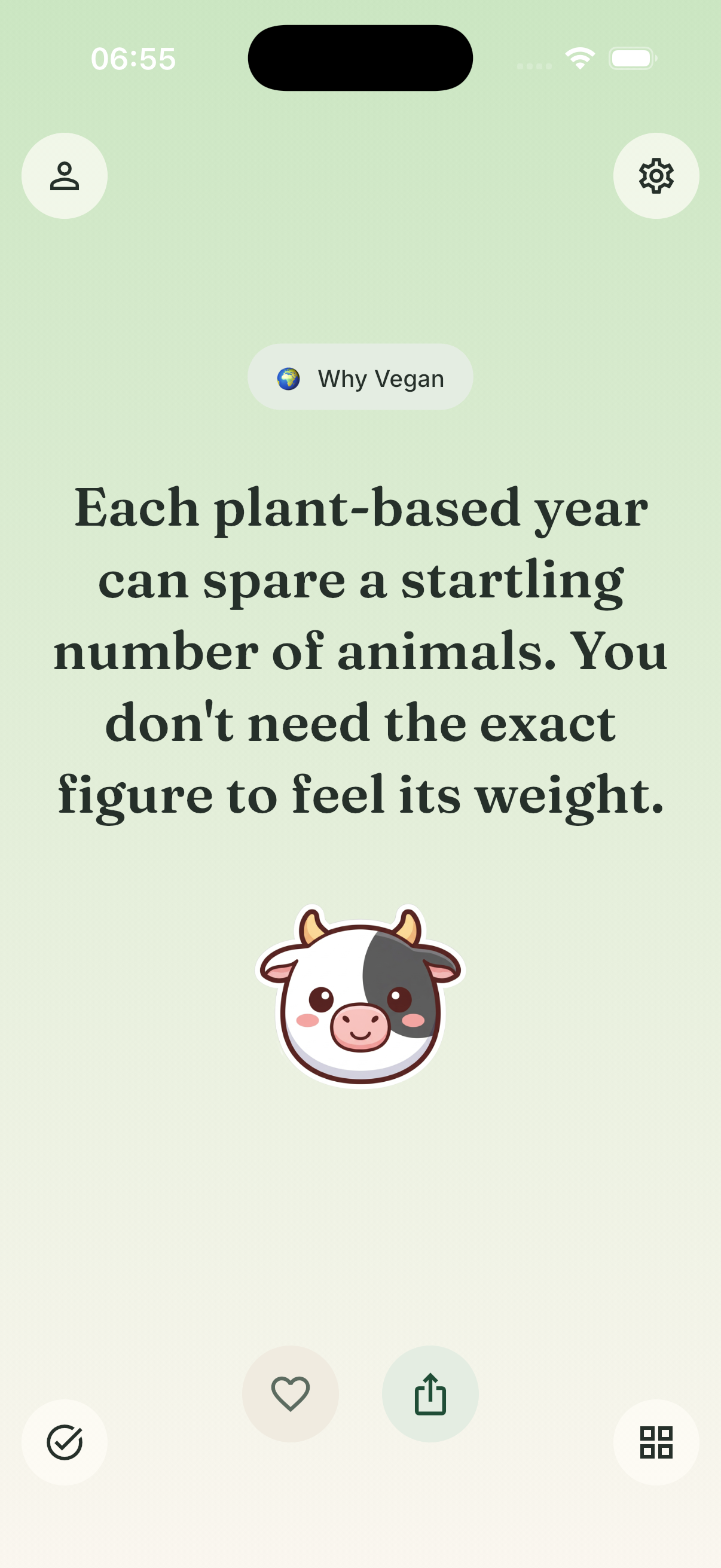 Quote with cow