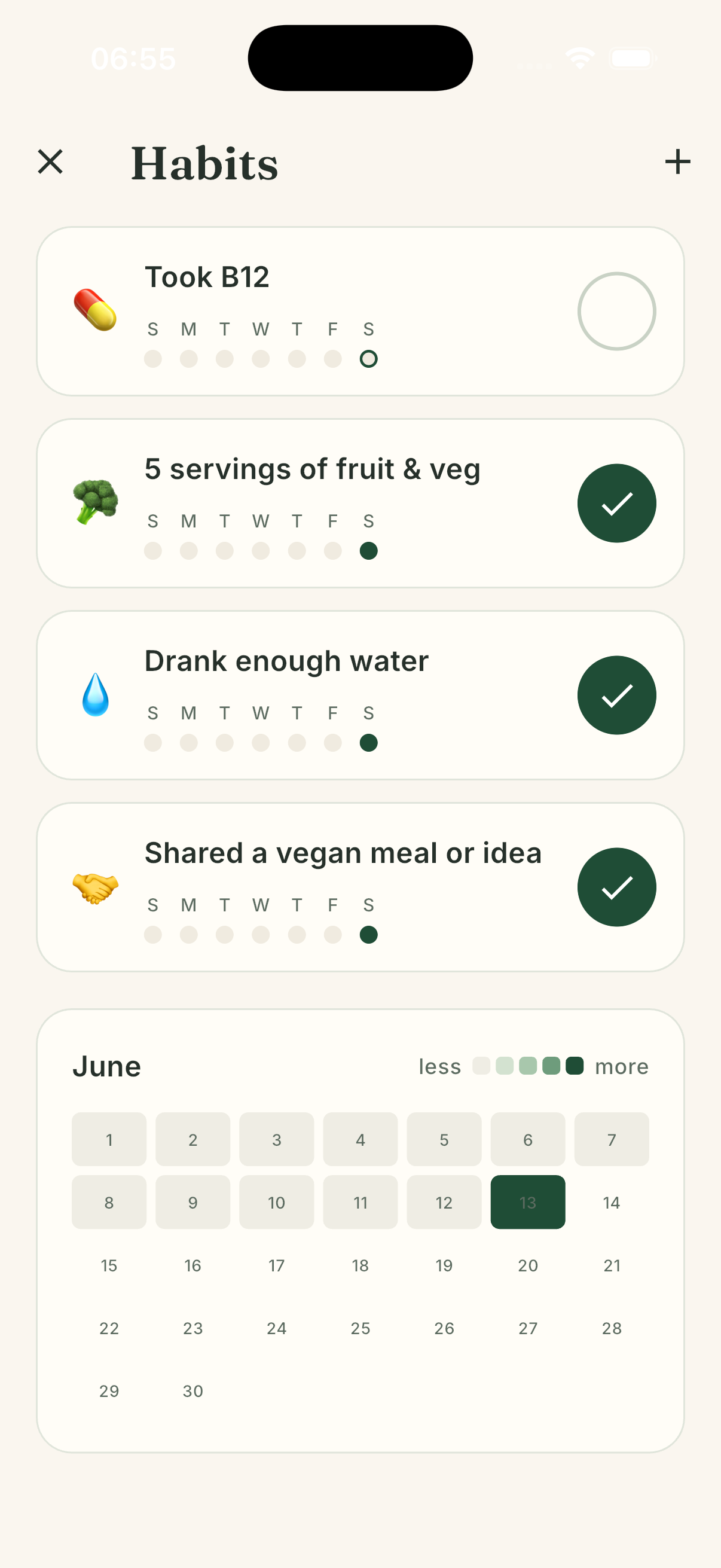 Habit tracker