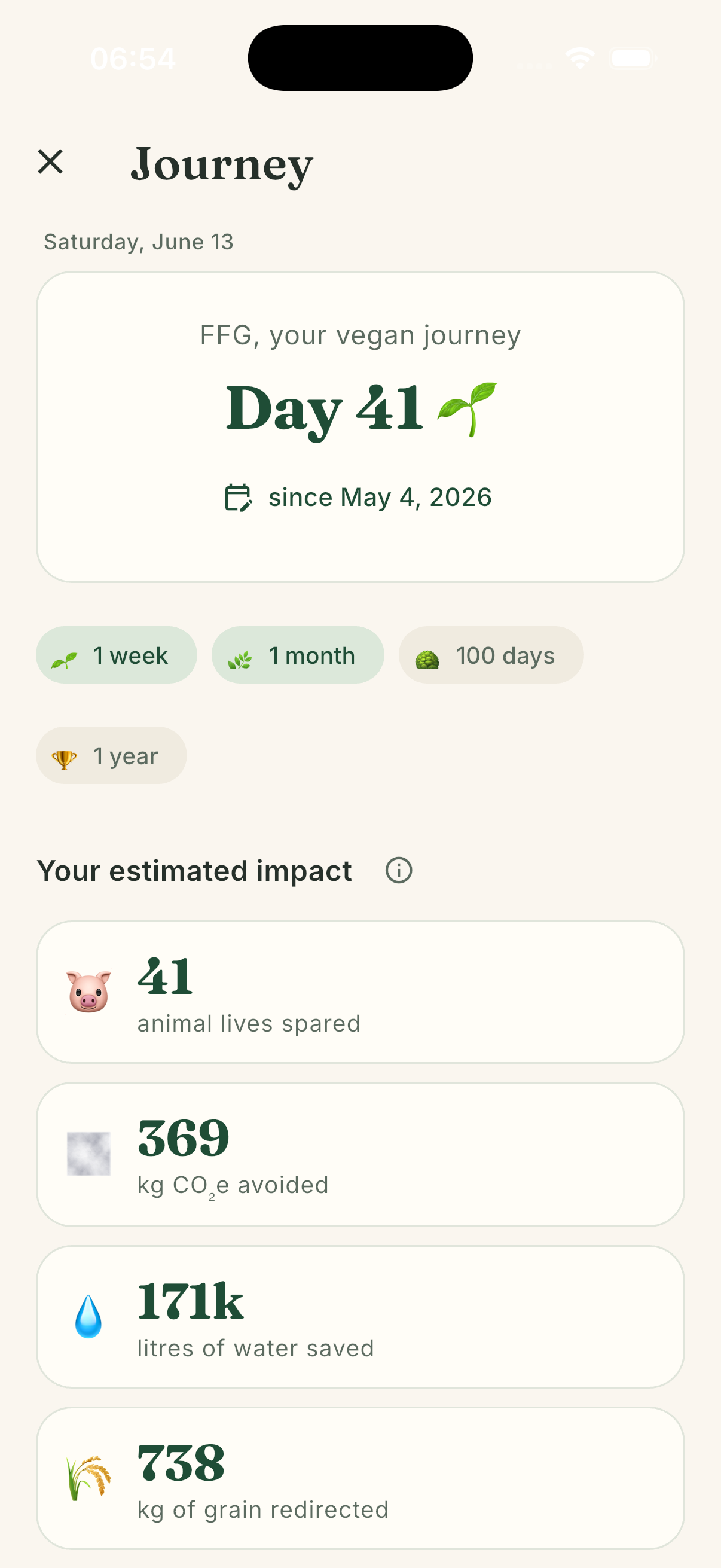 Impact journey